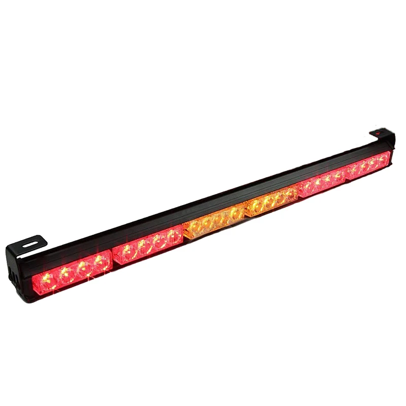 

24 LED 27" Hazard Emergency Warning Tow Traffic Advisor Flash Strobe Light Bar (Yellow)