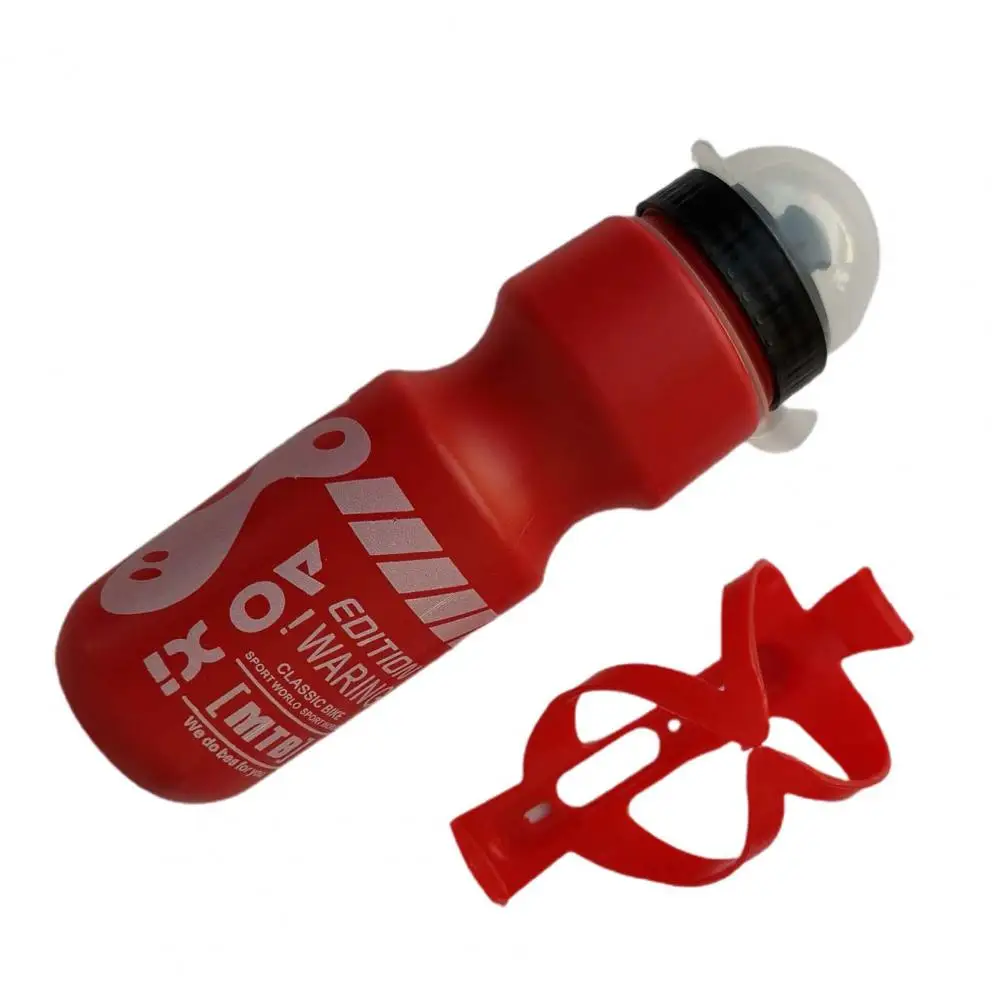 1 Set 750ml bicycle bottle set sturdy dustproof plastic anti-slid handle with holder