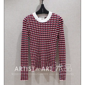 

Svoryxiu 2020 New Designer Autumn Knitting Pullover Women's Fashion Long Sleeve Elastic Weave Sweater Jumper