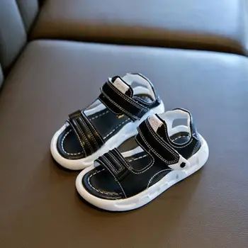 

2020 Summer New Children Barefoot Sandals Boy Soft Bottom Beach Shoes Anti-kick Protection Head Toddler Functional Sandals