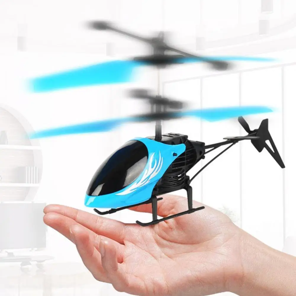 Mini RC Induction Aircraft Flashing Light Toys RC Airplanes Intelligent Hand Induction Remote Control Airplane