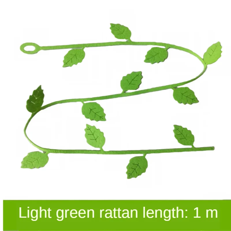 XICC Wall Rattan Wicker Butterfly Leaves Nonwoven Cloth Fabric Felts Home Child Room Kindergarten Handmade Wall Decor Stickers