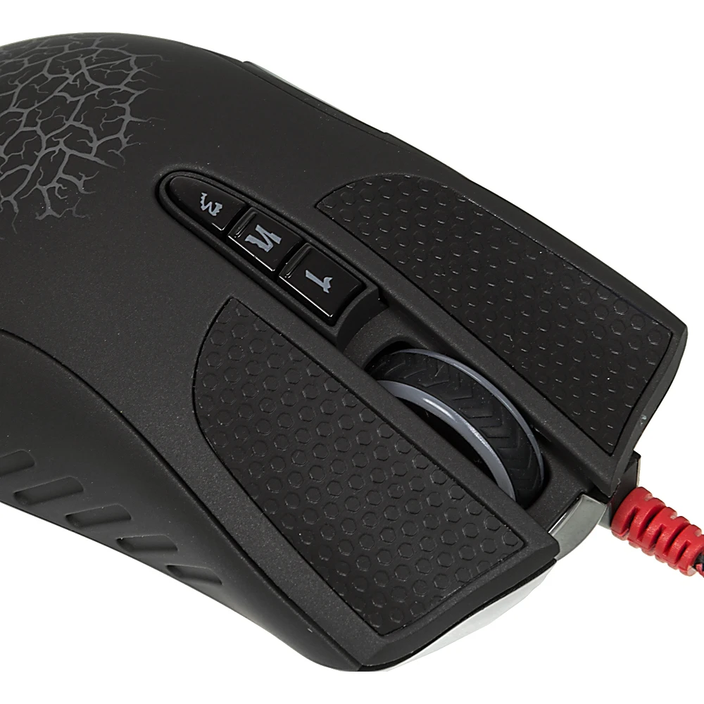 Мышь A4 Bloody AL9 Blazing черный лазерная(8200dpi) USB2.0 игровая(8but