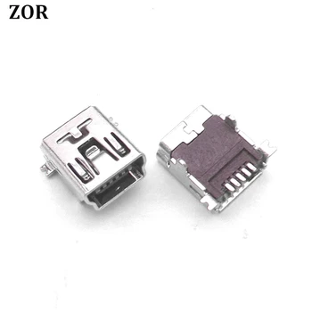 

200pcs 5 pin 5PIN 5p MINI USB jack Micro usb connector Socket charge charging port Dock fit for MP3, MP4, Phone repair