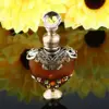 5ml Vintage Heart Shape Manual Painting Empty Refillable Metal Glass Perfume Bottle Wedding Gift ► Photo 2/6