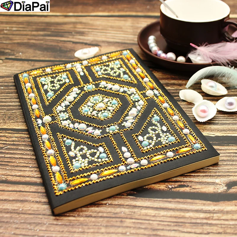 

DiaPai A5 Notebooks 5D DIY Diamond Painting Special Shape Diary Book Diamond Embroidery "Mandala" Rhinestones Decor Gift