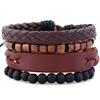 Etta 4Pcs/ Set Braided Wrap Leather Bracelets