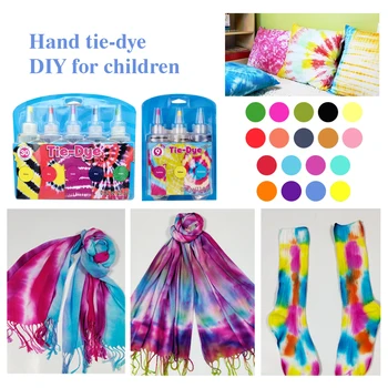 

3/5/12/18pc Tie Dye Kit Non-toxic DIY Garment Graffiti Fabric Textile 120ml Colorful Clothing Tie Dye Kit Set