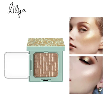 

Lilye 3 Colors Shimmer Highlighter Powder Palette Face Bronzer Contouring Highlight Makeup Face Base Illuminator Glow