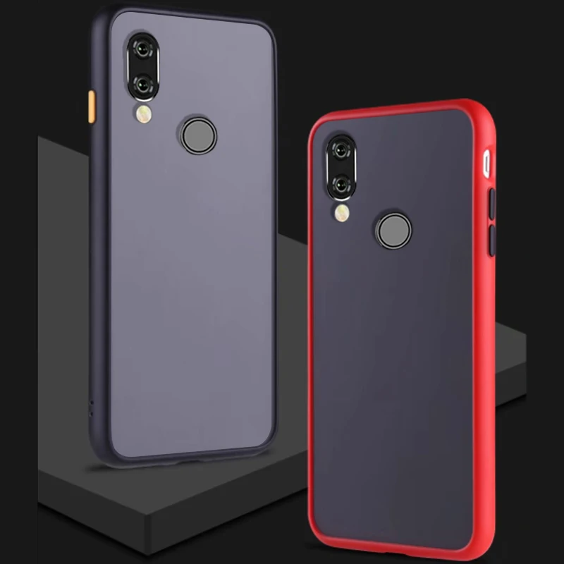 Чехол для Xiaomi Redmi 7A 7 матовый прозрачный роскошный ударопрочный жесткий акриловый