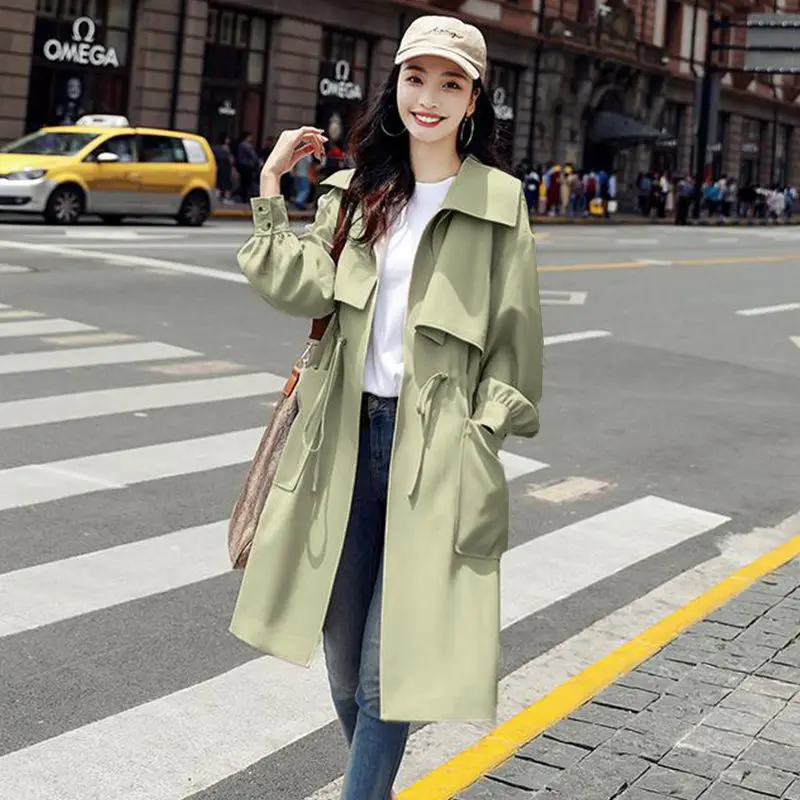 Windbreaker Trench Long Autumn Coat Female For Spring Jacket Women Parka Ropa Mujer Invierno Plus Size Overcoat Cloak Vintage
