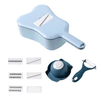 

Kitchen Multifunctional Drain Basket Grater Slicer Container Shredder Kitchen Gadget