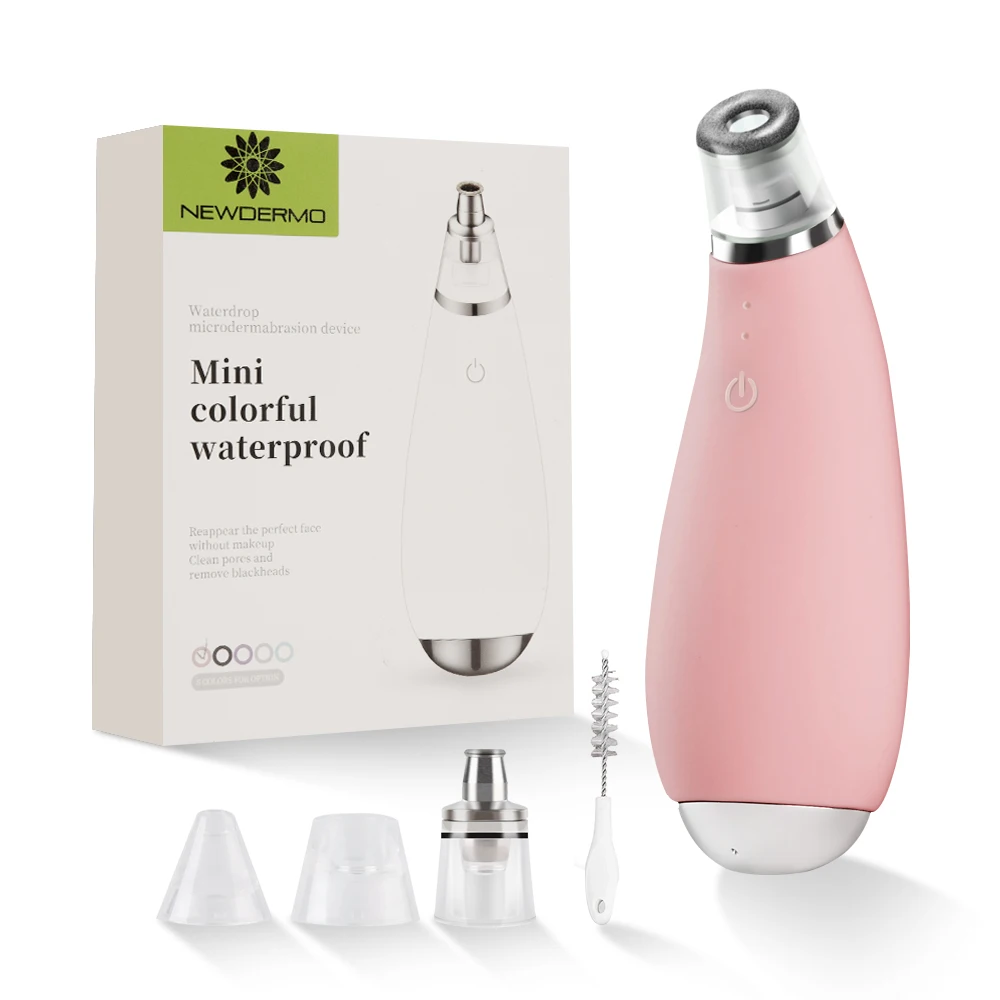 NEWDERMO Remove Blackhead & Diamond Microdermabrasion Machine Vacuum Suction Pore Extractor Face Massager Skin Peeling Care Tool