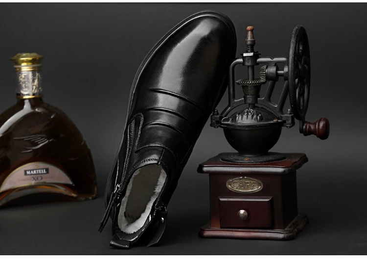 Мужская обувь; Новые ботильоны «Челси» из натуральной кожи для повседневной носки; мотоботы; Теплые Зимние Мужские модельные туфли; вечерние Свадебный ботинок