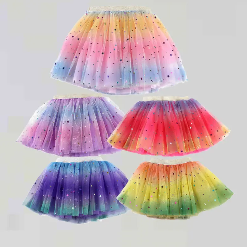 Ballet Tutu Princess Dress Up Dance Wear Costume Party Girls Toddler Kids Skirt 