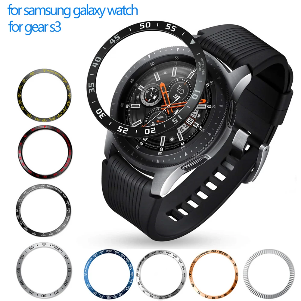 Металлический БЕЗЕЛЬ для смарт-часов Samsung Galaxy Watch 4 Classic 46 мм 42 Gear S3 Frontier чехол