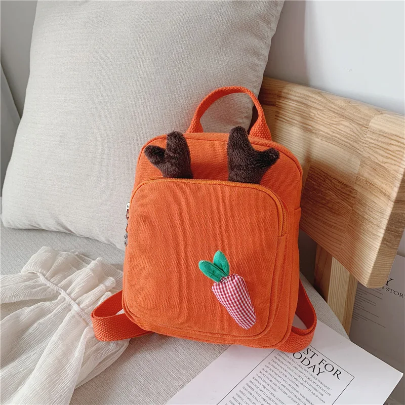 Детские рюкзаки сумка 3D морковь Детская сумка для мальчиков девочек милые принты в виде зверей дорожные сумки игрушки подарки