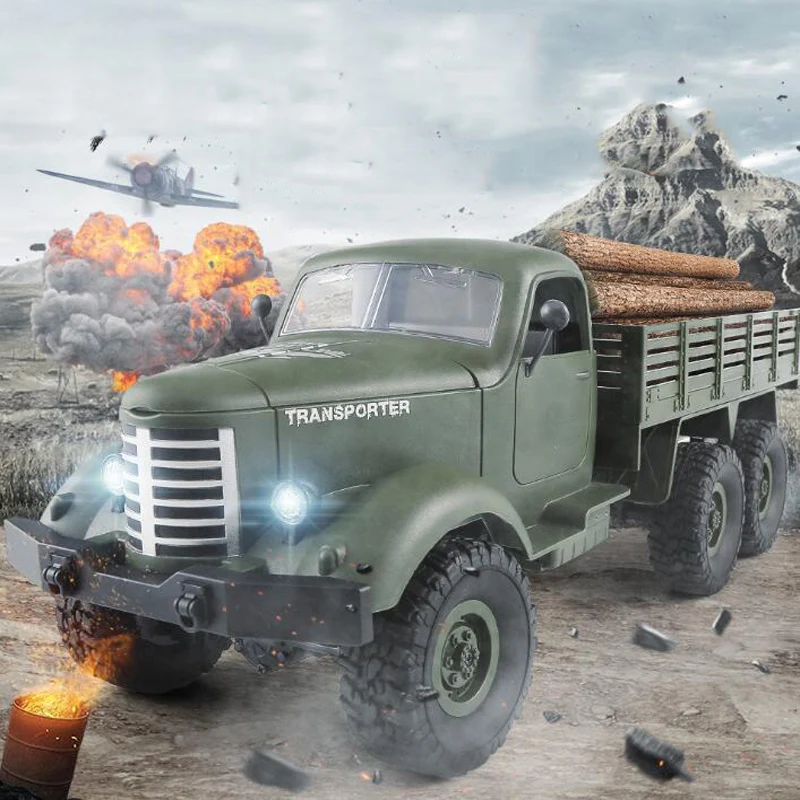 Уличный грузовик 1/16 RC 2 4G 6WD/ 4WD внедорожный гусеничный военный армейский