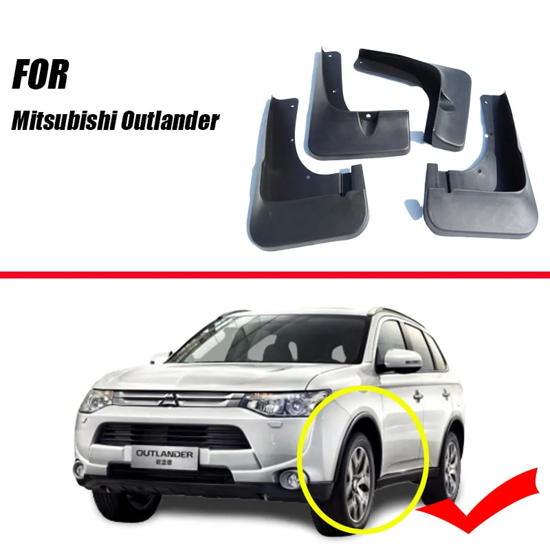 Брызговики для Mitsubishi Outlander Брызговики брызговики автомобиля Outlander аксессуары авто Стайлинг 2007 - Цвет: 2014-2015