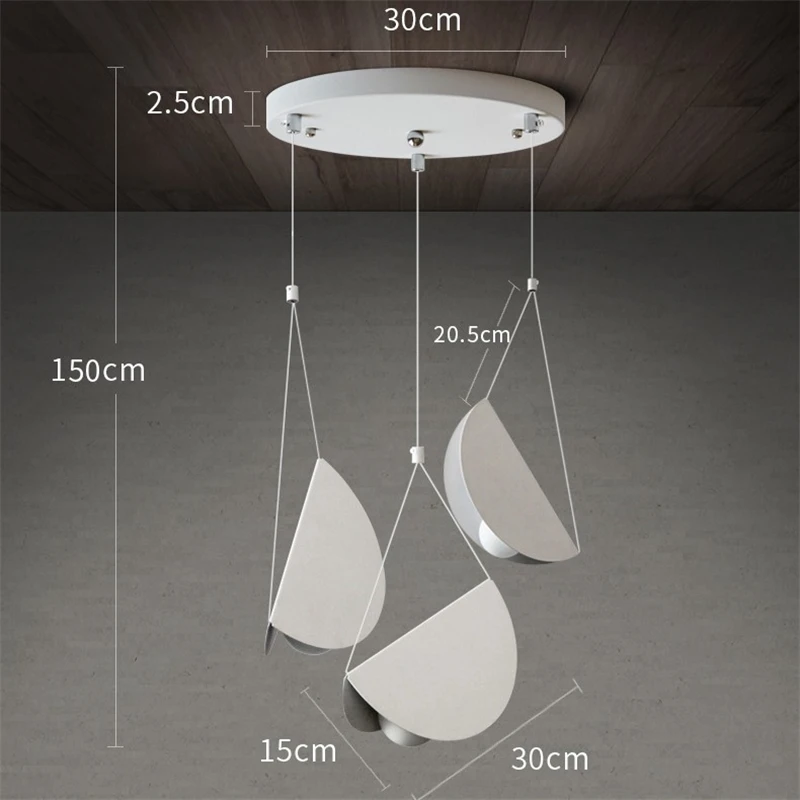 Современный простой креативный подвесной светильник для ресторана, бара, спальни, кафе, подвесной светильник для столовой, художественный декор, подвесной светильник - Цвет корпуса: 3 heads