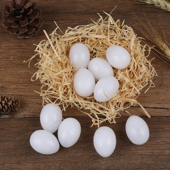 

10PCS/lot Fake Eggs Plastic Pigeon Egg Solid Pigeon Fake Egg Pigeon Hatching Supplies