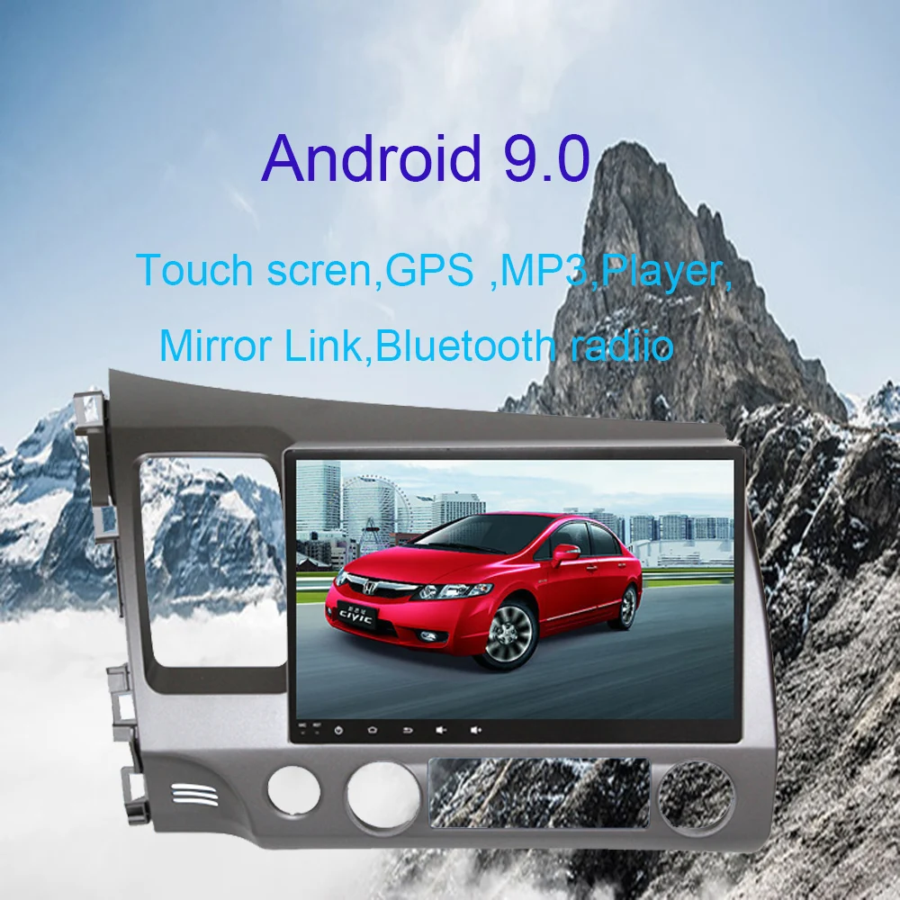 Android 9,0 Восьмиядерный Автомобильный gps навигация для HONDA CIVIC левое Вождение 2006-2011 gps с радио RDS BT зеркало-Ссылка Wifi Aux