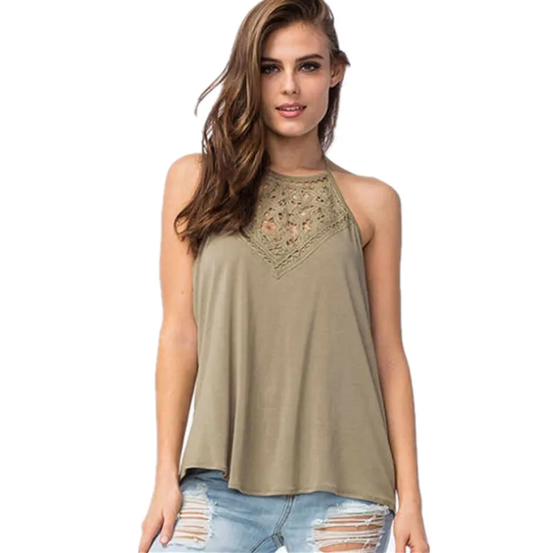 Женская сексуальная кружевная майка американского размера|lace tank|tank lacelace women tanks |