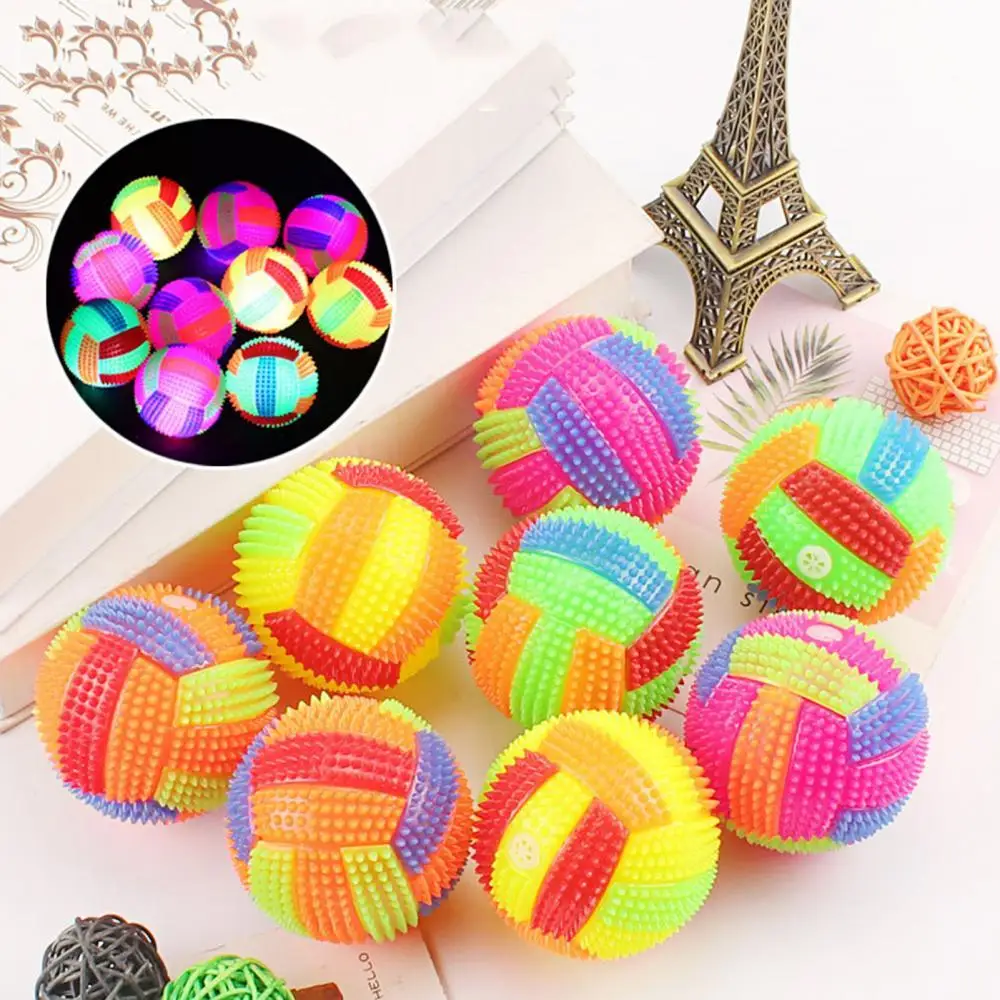 Colorful Luminous Flashing Squeeze Sounding Stress Relief Bouncy Ball Kids Toy | Игрушки и хобби