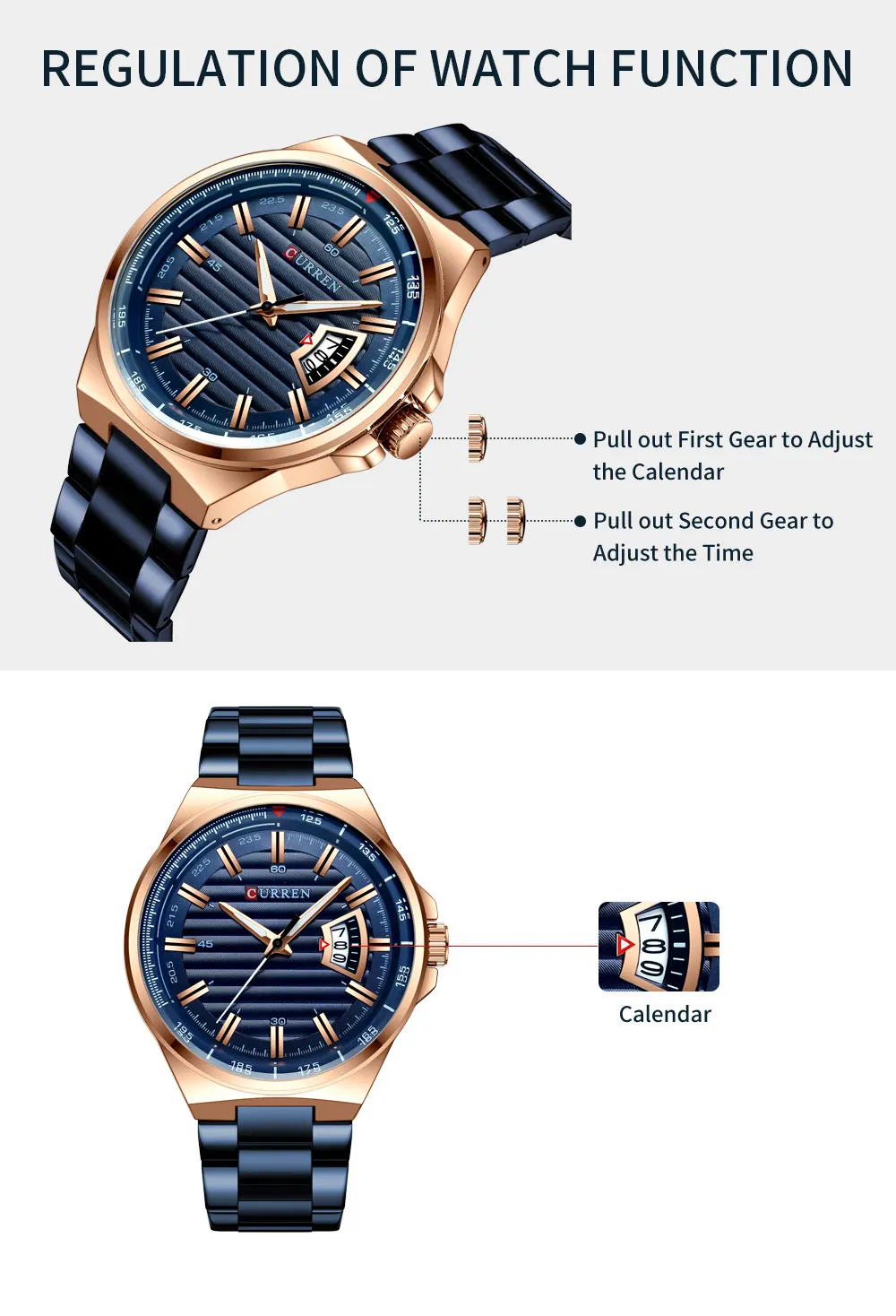 es Orologi da uomo impermeabili in acciaio inossidabile di alta qualità da polso militare da polso al quarzo con data automatica_voghion.com