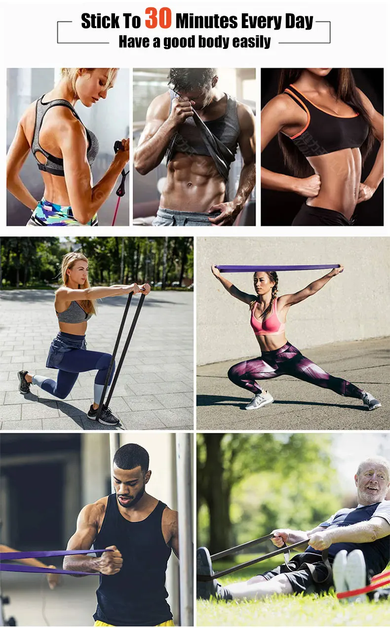 Резиновые Эспандеры для фитнеса, унисекс, 208 см, эластичные резинки для йоги, расширитель для упражнений, спортивное оборудование, Эспандеры