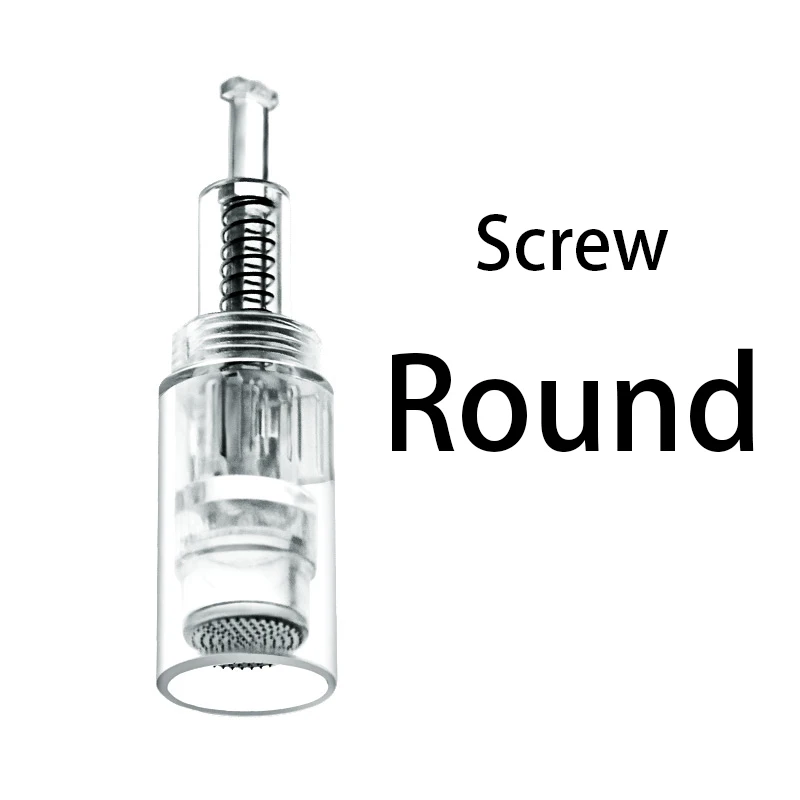 50pcs 12/36pin Screw Cartridge Replacement Round/square Nano cartridge needling Micro tiny needle for BB Cream Machine bb cream