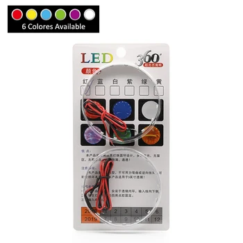 

2pcs LED Multi-color Super Bright 360 Degree SMD Demon LED Halo Rings Kit Devil Eye For All Car Motorcycle Projector Headlight