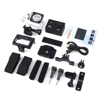 

4K Action Camera 16MP Vision 3 Underwater Waterproof Camera Wide Angle WiFi Sports Cam with Mounting Accessories Kit