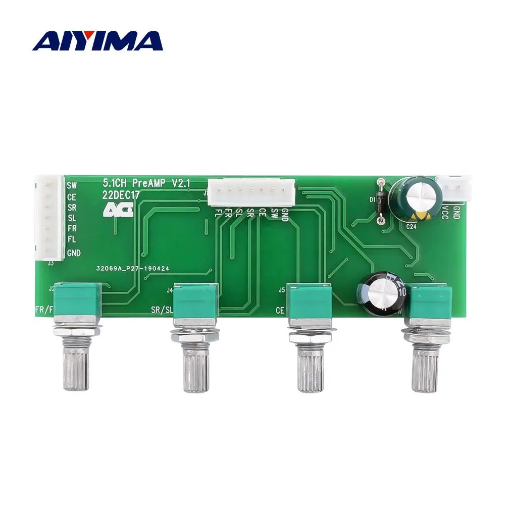 Aiyima 5.1 Home Theater Low Pass Filter Volume Control Ne5532 Preamp