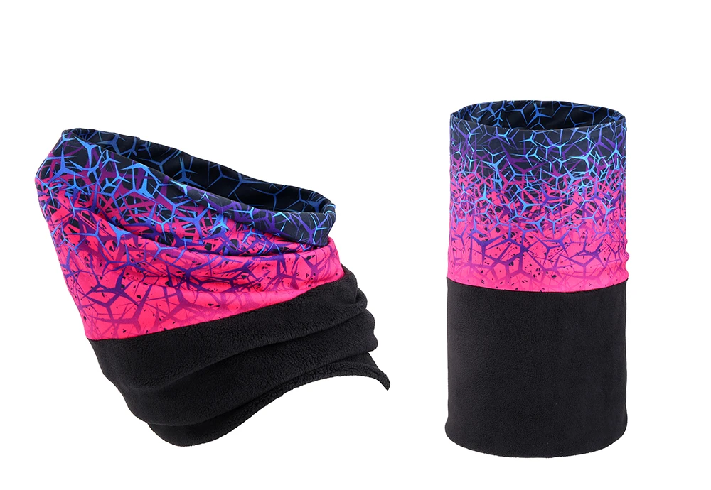 wool scarf mens Cold Winter Print Face Mask Cover Thermal Bandana Fleece Tube Scarf Bicycle Hiking Cycling Ski Red Neck Warmer Gaiter Women Men mens striped scarf