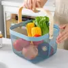 MDZF SWEETHOME Metal Food Storage Basket With Wood Handle Kitchen Bathroom Draining Fruit Vegetables Sundries Basket Gadget ► Photo 2/6