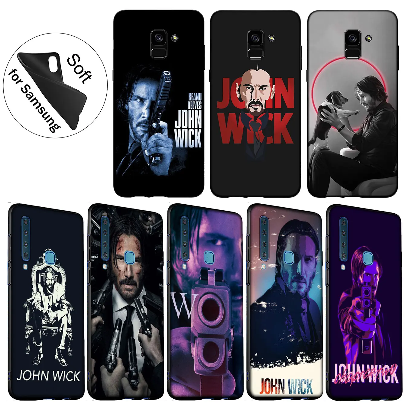 Мягкий силиконовый чехол IYICAO John Wick Chapter для samsung Galaxy J8 J7 Duo J6 J4 Plus A2 Core Prime 2018 TPU