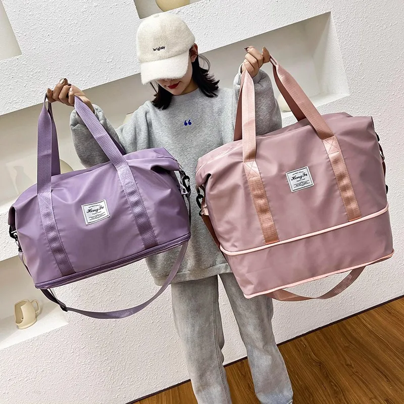 Duffle-Handbag Traveling-Bag Yoga-Bag Weekend Sports-Fitness-Bag Waterproof Women Bolsa