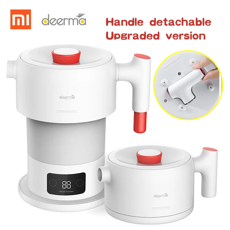 Xiaomi Deerma 0.6L складной электрический чайник автоматическая защита от отключения