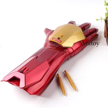 

High Quality Cosplay 1/1 Iron Man Arm Glove Iron Man Gloves with LED Light Infrared Bullet Ironman Figure Action Toys