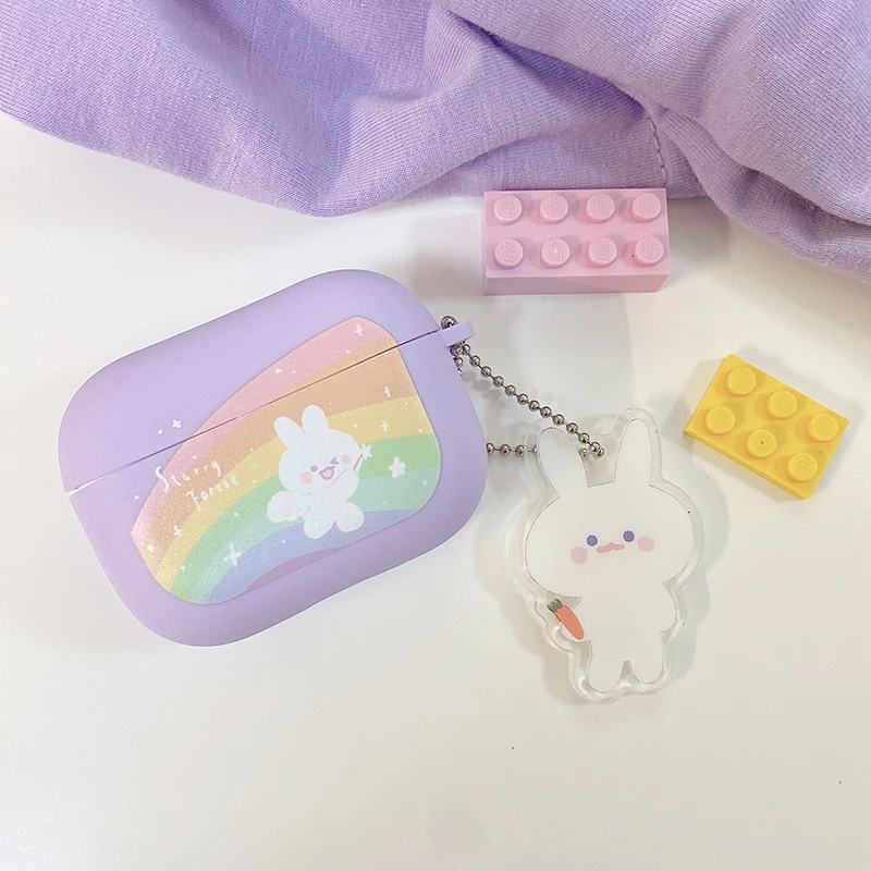 Starry Forest Rainbow Bunny Airpods Case 1/2/PRO - 16 - Kawaii Mix