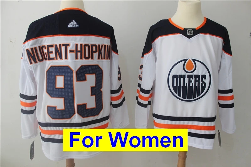 Все сшитые новые женские майки Edmonton Connor McDavid Leon Draisaitl Wayne Gretzky LUCIC NUGENT-HOPKIN - Цвет: as photo