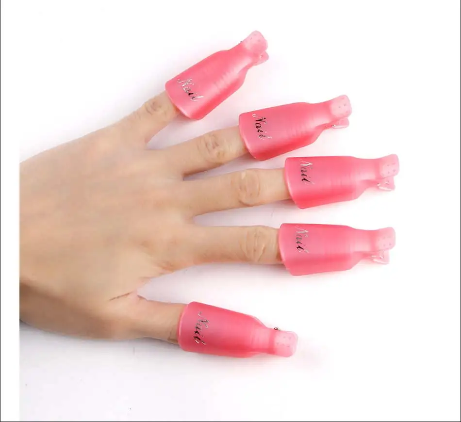 10PCS Nail Art Soak Off Clips