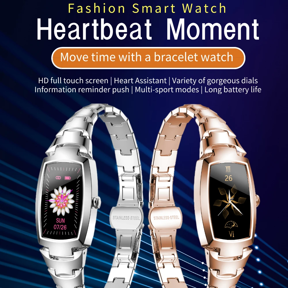 Женские умные часы фитнес браслет с физиологическим состоянием несколькими