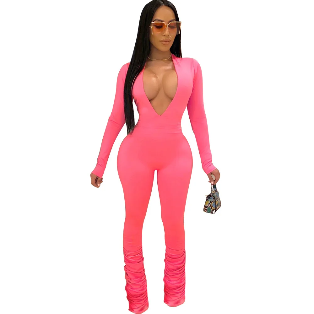 Women Jumpsuit Solid Color