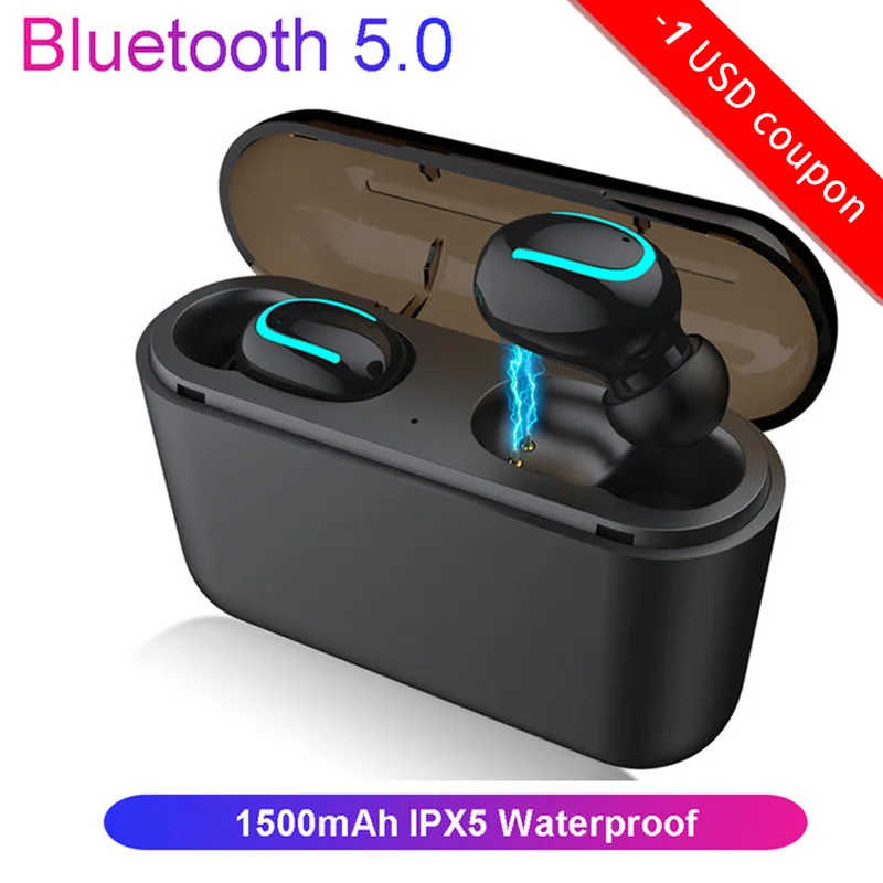

EARDECO Bluetooth 5.0 Earphones TWS Wireless Headphone Blutooth Earphone Handsfree earpieces Sport Earbud Gaming Headset Phone