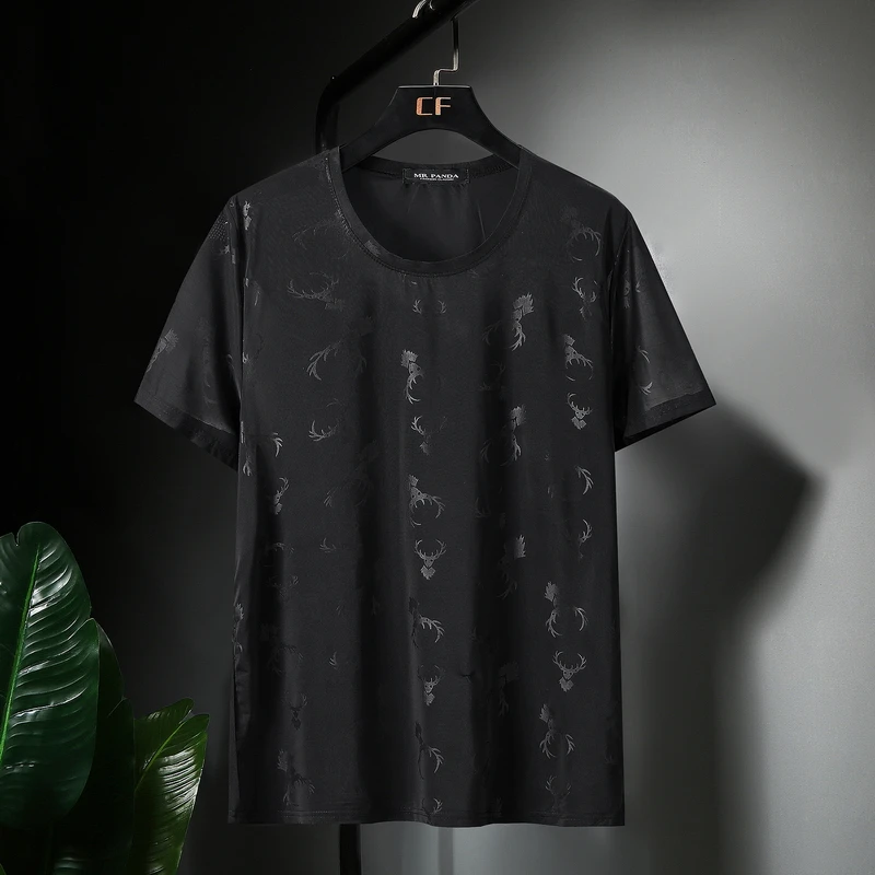 

New Arrival Spring Summer Style Super Large Mens Short Sleeve Men T Shirt Knitted O-neck Plus Size 10XL 11XL 5XL 6XL 7XL 8XL 9XL