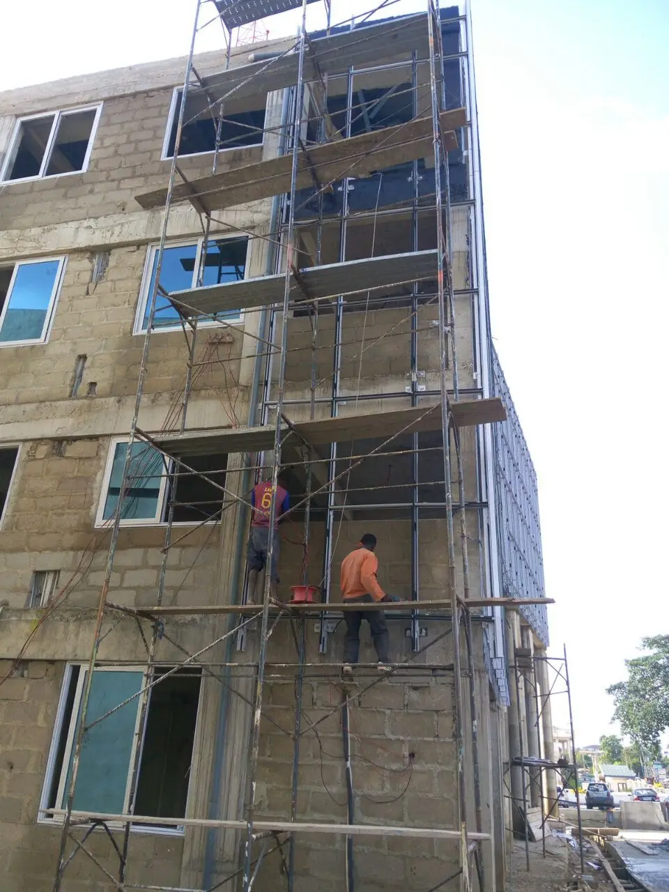 Double Triple Glazed Cladding Exterior Facade Unitized Stick Frame Spider System Price Design Aluminium Glass Curtain Wall