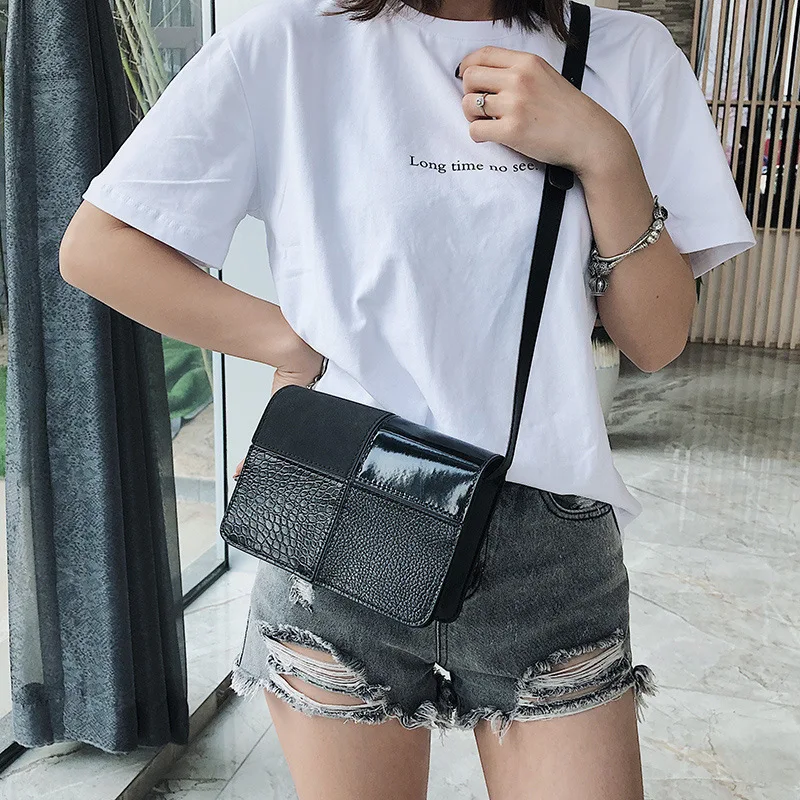 

Joint Bag Women's 2019 Autumn New Style WOMEN'S Fashion Handbag Pu Retro Women's Shoulder Oblique Square Sling Bag