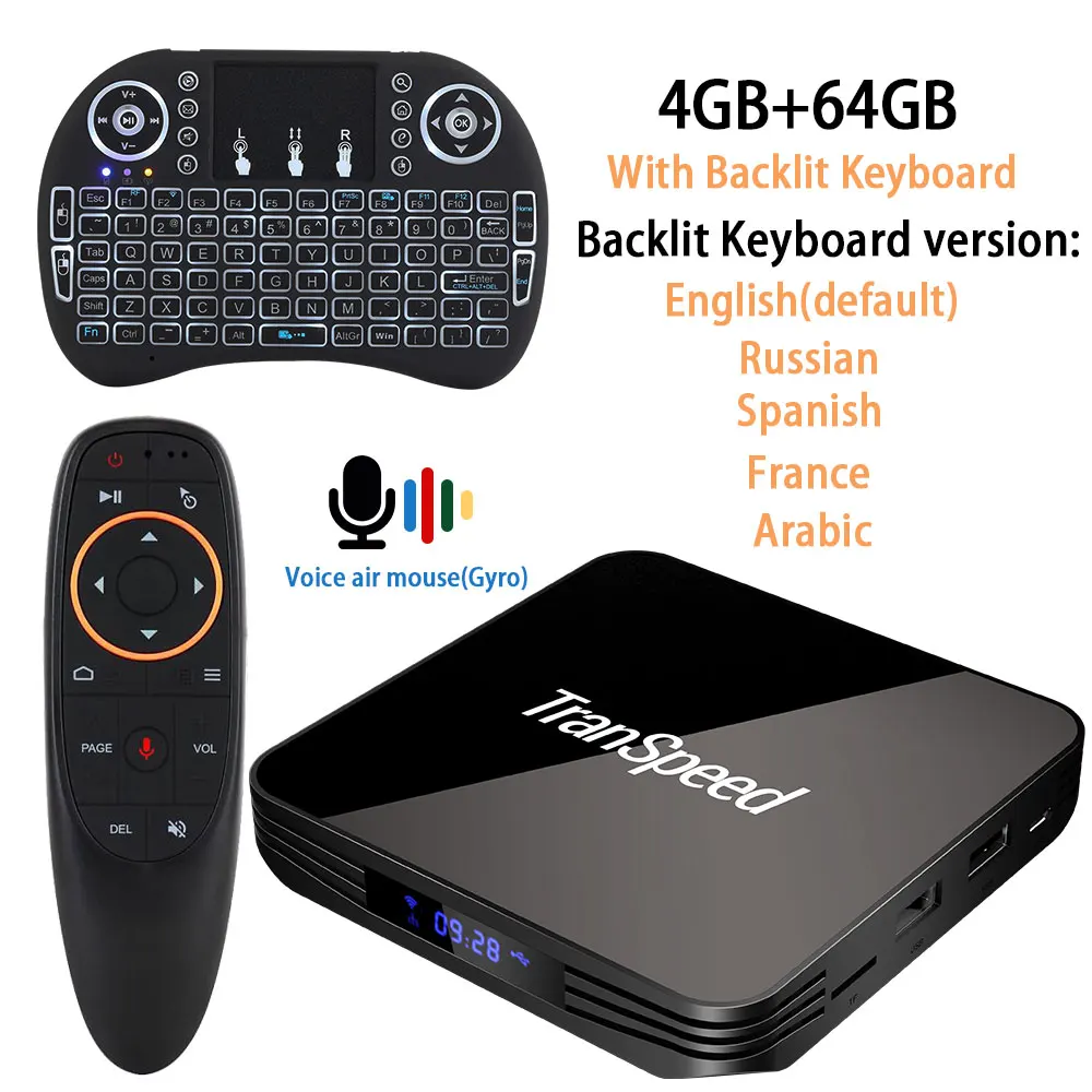 Android Tv Box 9,0X3 Max Amlogic S905X3 4GB4K медиаплеер 8K Android Box 2,4G и 5G Wifi Netflix Youtube 32 Гб 64 Гб телеприставка - Цвет: 64GAirmouse keyboard